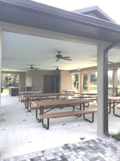 Pavilion with picnic area & outdoor Kitchen